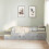 VidaXL vidaXL Storage Bed Frame Concrete Grey 75 cm Engineered Wood 1