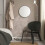 IKEA LINDBYN Black Round Mirror 50cm 2