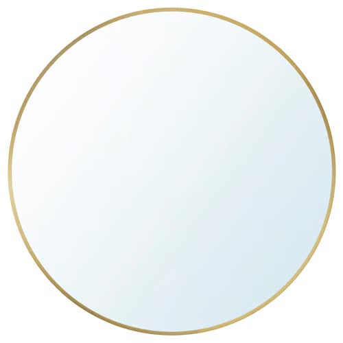 IKEA LINDBYN Gold Round Mirror 50cm