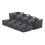 Curver Curver Jute Basket Bundle 4x Medium 4x Large, Deep Shadow Grey 1