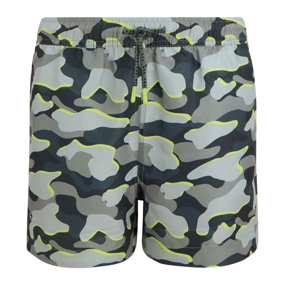 Regatta (5 - 6 Yrs, Dark Storm Camo) Kids Skander Swim Shorts