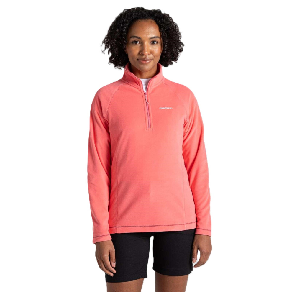 Craghoppers (10, Coral Reef) Womens Miska Vi Half Zip Warm Winter Pullover Fleece