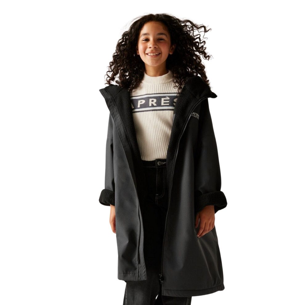 Regatta (5 - 9 Yrs, Ash) Kids Waterproof Changing Robe Pro