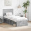VidaXL vidaXL Bed Frame Concerte Grey 75 x 190 cm Solid Pine Wood 1