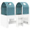 VidaXL vidaXL Bed with Tunnel 4 pcs White and Light Blue Engineered Wood 3