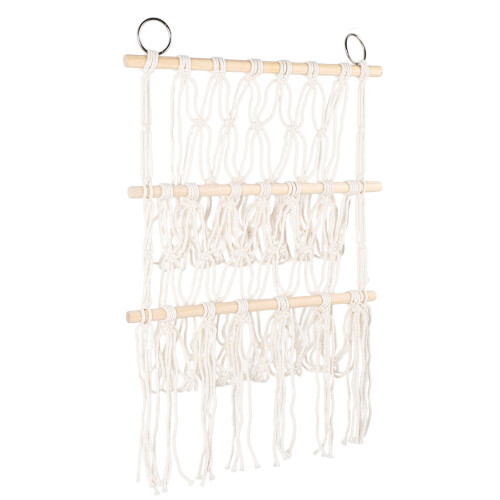 Wand Netz Organizer Plüschtiere Holzstab 1