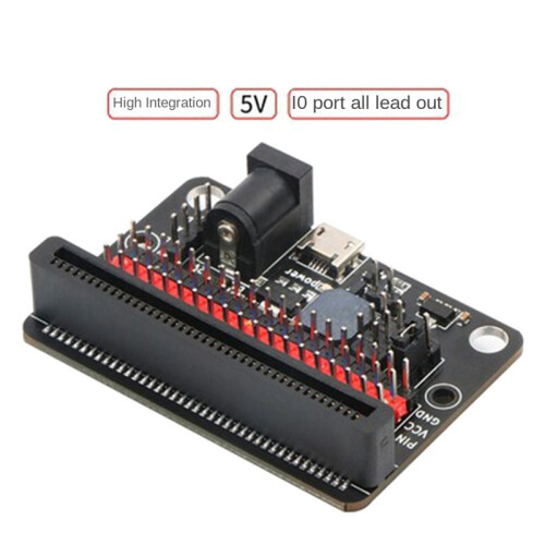 1Pcs Expansion Board for Microbit GPIO Expansion Python IO:Bit 5V with  Board Passive Buzzer 1