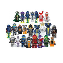 Set of 24 Ninja Minifigures Kai Jay Sensei Wu Master Building Blocks Toys 24 PCS/Set