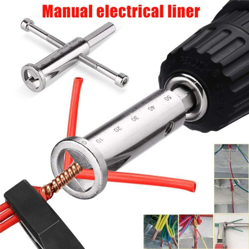 Universal Wire Twisting Tool Electrical Cable Quick Connector Automatic Twisting Wire Stripping Stripper Twister Driver 1
