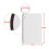 40 Pack Sublimation Keychain Blank Double Sided Heat Transfer Blank  Blank Board Key Ring Blank Sublimation DIY 10