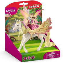 Schleich Bayala - 3Pc Fairy Feya with Pegasus Unicorn - Kids 5+ | 70568 | Unicorn Figurine, Fantasy Toy for Girls 5+, Magical Collectible