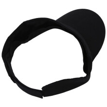 Visor Sun Plain Hat Sports Cap Colors Tennis Beach New Adjustable Men Women-Black