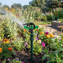 Garden Lawn Irrigation Tools Durable Garden Sprinklers Rotating Spray Nozzle Plant Watering Drippers Sprinkler