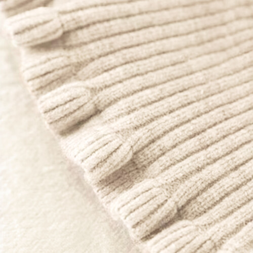 Col polo tricoté / cache-cou amovible White 2