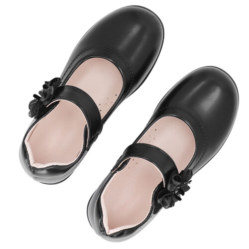 Mary Jane Schuhe Schwarz PU Damenmode Mädchen 37 2