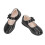 Mary Jane Schuhe Schwarz PU Damenmode Mädchen 37 11