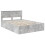VidaXL vidaXL Bed Frame Concrete Grey 150 x 200 cm Engineered Wood 4
