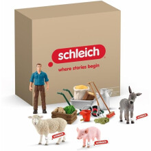 Schleich Farm World - 19Pc Animal Feeding Farm World Bundle | 72287