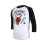 (white, L) Stranger Things 4 Hellfire Club T-shirt 1