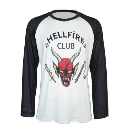 (white, 110) Stranger Things 4 Hellfire Club T-shirt