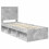 VidaXL vidaXL Bed Frame Concerte Grey 75 x 190 cm Solid Pine Wood 3