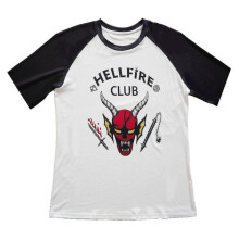 (white, 130) Stranger Things 4 Hellfire Club T-shirt