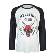 (white, 100) Stranger Things 4 Hellfire Club T-shirt