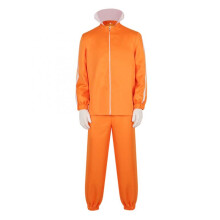 (Orange, L) Minion Victor Cosplay Costume Halloween Outfit Despicable Me Same Style Polyester Fabric 1set