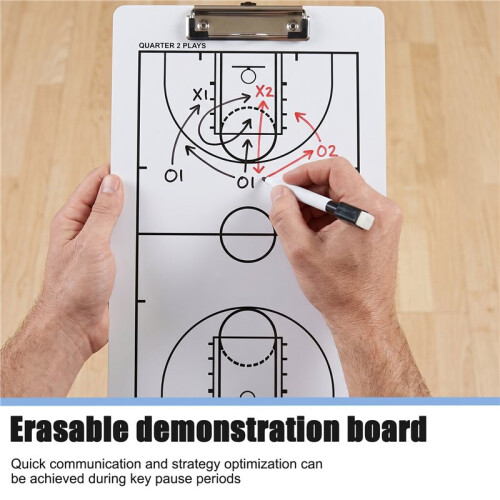Board Dry Erase Coaching Board Double Sided Design Strategy Board Whiteboard for Basketball 2