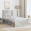 VidaXL vidaXL Bed Frame Concerte Grey 75 x 190 cm Solid Pine Wood 2