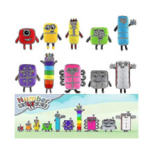 10pcs/set Numberblocks Plush Toys Educational Stuffed Number Blocks Toys Cartoon Figure Stuffed Plushies Children Gift