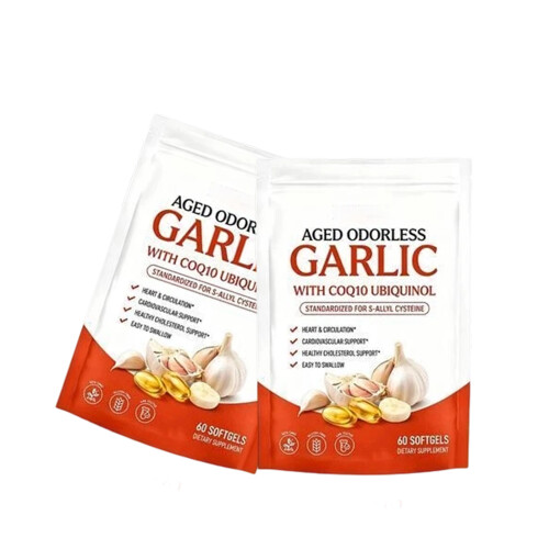 (2 PACK) Aged-Resilia Garlic Extract 600mg Softgels (120 Count)