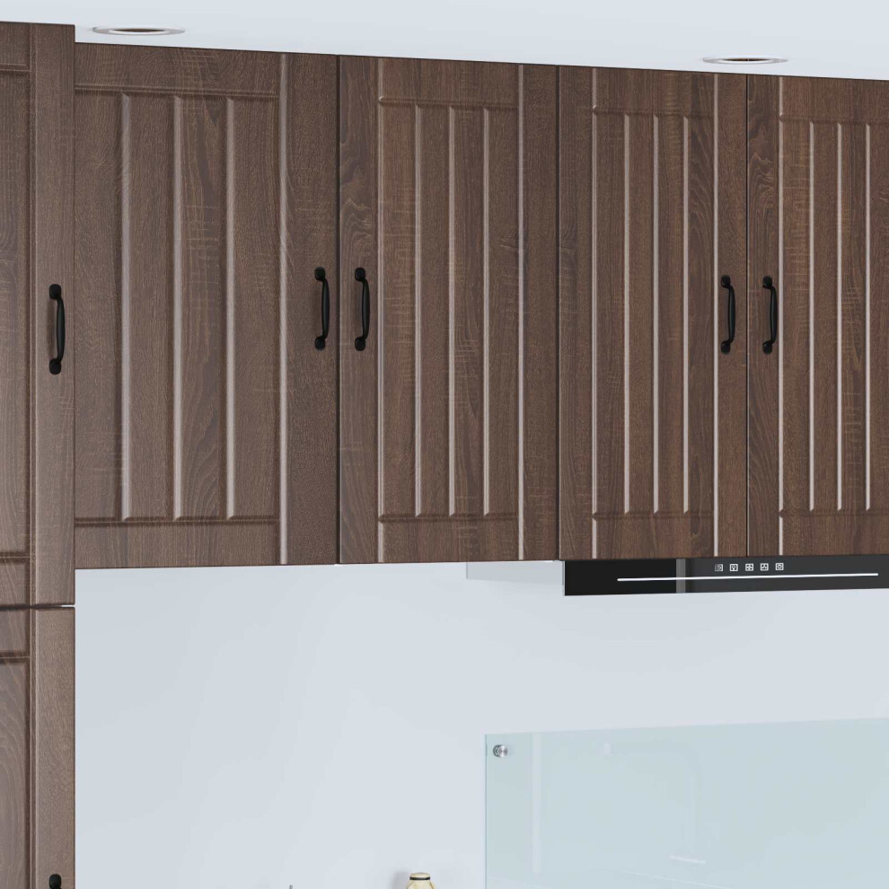 Vidaxl Wall Cabinet Lucca Brown Oak 40 X 31 X 80 Cm Engineered Wood 8721359459036