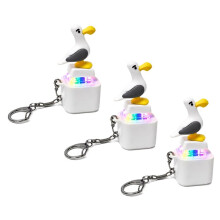 3PCS for Seagull Button Keychain Rechargeable Sound Button Keyboard Clicker Fidget Toy Stress Reducer Noise Maker Gift