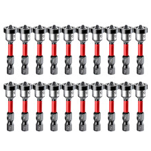 20 Pcs S2 Magnetic Locating Screwdriver Bits for Drywall Plasterboard Gypsum Board Positioning Drilling Batch