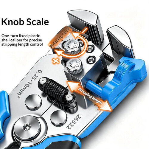Multi-Function Automatic Wire Stripper Terminal Crimping Decrustation Pliers Electrician Hand Tools Cable Cutter Plier