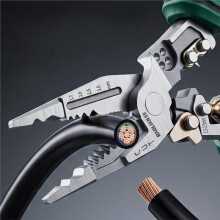 BAOLIAN Wire Stripper with Electrical Test Pen Foldable Cable Cutter Crimper Tool Electrical Folding Pliers Cutting Wire Tools