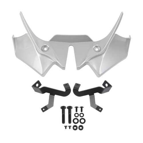 White for  Z650 2020-2024 Winglets Front Nose Cone Panel Fairing Beak 2