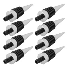 48 Pieces Metal Cork Blank Wine Stopper Kit Reusable Wine Stopper Insert Set Hardware for Wedding Wine Party Bar Turning