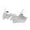 White for  Z650 2020-2024 Winglets Front Nose Cone Panel Fairing Beak 4