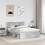 VidaXL vidaXL Bed Frame Concerte Grey 150 x 200 cm Engineered wood 3