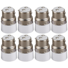 AC 220V B22 to E14 Base Socket Light Lamp Bulb Adapter Holder 8Pcs