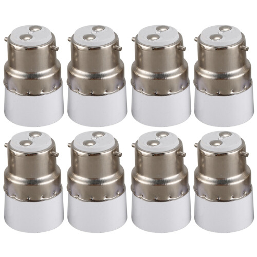 AC 220V B22 to E14 Base Socket Light Lamp Bulb Adapter Holder 8Pcs