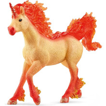 Schleich Bayala - Elementa Fire Unicorn Stallion Toy - Cute Fantasy Horse Toys for Girls and Boys - Mythical Creature Figures - Kids Ages 5+