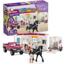 Schleich Horse Club - 61Pc Visit To The Vet Playset - Kids Ages 5+ | 72261