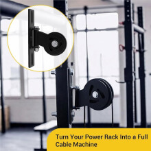 Kabelrollen-System für Kniebeugenständer, Power Rack Kabelzug-Anschluss für das Heimtraining, Krafttraining, Fitness