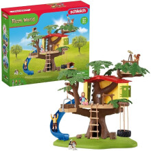 Schleich Farm World - 28Pc Adventure Tree House Playset - Kids 3+ | 42408 | Farm Animal Figurine, Realistic Animal Toys, Barn Toy for Kids 3+
