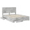 VidaXL vidaXL Bed Frame Concrete Grey 150 x 200 cm Engineered Wood 2