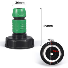 IBC Adapter aus Kunststoff - Anschluss für Schläuche 1/2 Zoll