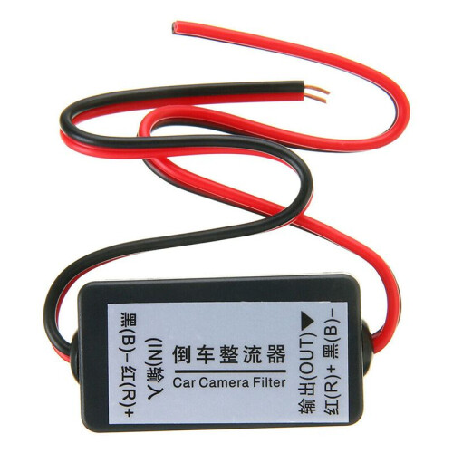 6X 12V  Power Relay Capacitor Filter Rectifier for Car Rear View Backup Camera 2